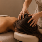Massage crânien relaxant décubitus ventral détente profonde 